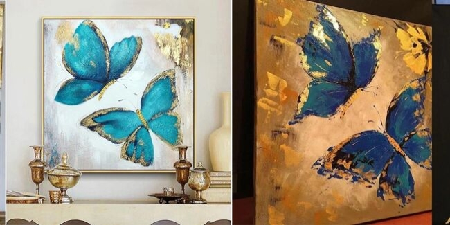 Мастер-класс по живописи с поталью «Волшебные бабочки»